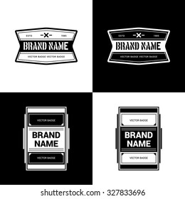 Vector badges