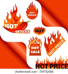 Vector badges shop product hot sale best price stickers buy commerce advertising tag discount promotion vector illustration.