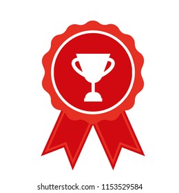 Vector badges template isolated on white background. Award Badge icons in flat style. Certified Medals.