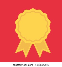 Vector badges template isolated on white background. Award Badge icons in flat style. Certified Medals.