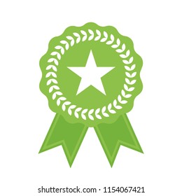 Vector badges template isolated on white background. Award Badge icons in flat style. Certified Medals.