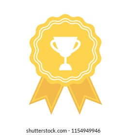 Vector badges template isolated on white background. Award Badge icons in flat style. Certified Medals.