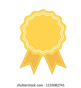 Vector badges template isolated on white background. Award Badge icons in flat style. Certified Medals.