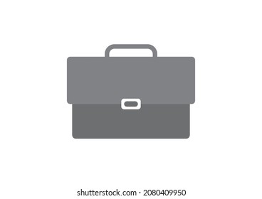 vector bag icon isolated on white in flat style. case symbol briefcase illustration