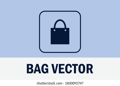 Vector of bag isolated on light background. For designer.
