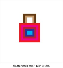 vector the bag pixel art 