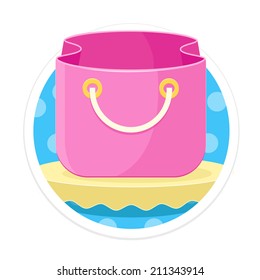 Vector Bag Round Icon