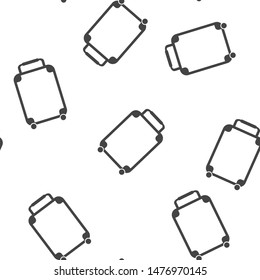 Vector baggage icon. luggage illustration seamless pattern on a white background.