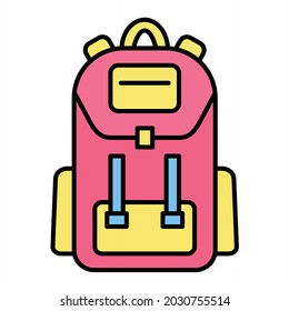 Diseño de iconos de esquema rellenados en el paquete de vectores
