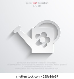 Vector bailer web flat icon. Eps 10 vector illustration.