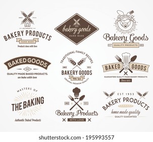 Vector bakery badges for any use