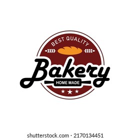 Vector Bakery Cake Label Logo