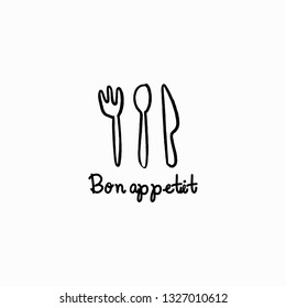 vector bakery label. Graphic logo for home baking. Monochrome kitchen attributes icon in hand draw, Doodle style.