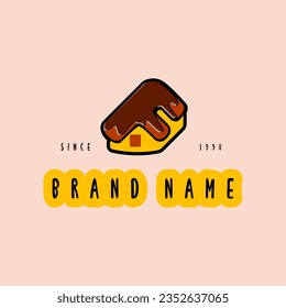 the vector of bakery logo, letter f bakery logo, cute logo bakery