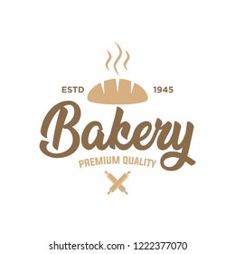 Vector Bakery Pastry Elements and Bread Icons Illustration can be used as Logo or Icon in premium quality. Bakery Label Design.