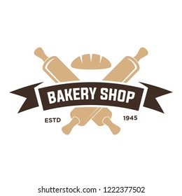 Vector Bakery Pastry Elements and Bread Icons Illustration can be used as Logo or Icon in premium quality. Bakery Label Design.