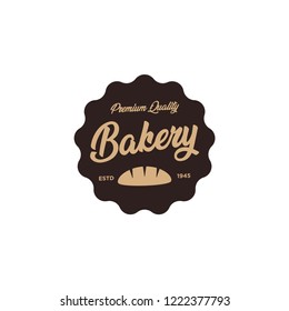 Vector Bakery Pastry Elements and Bread Icons Illustration can be used as Logo or Icon in premium quality. Bakery Label Design.