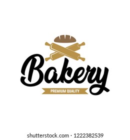 Vector Bakery Pastry Elements and Bread Icons Illustration can be used as Logo or Icon in premium quality. Bakery Label Design.