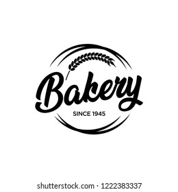 Vector Bakery Pastry Elements and Bread Icons Illustration can be used as Logo or Icon in premium quality. Bakery Label Design.