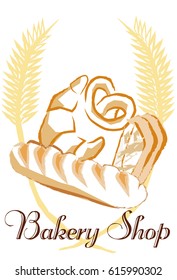 Vector Bakery shop concept art