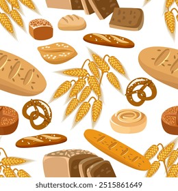 Vector - bakery store sorting
seamless pattern, illustration.