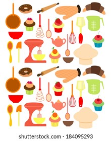 Vector of Bakery tools