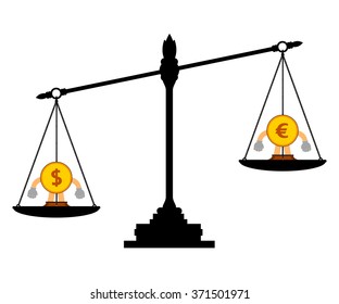 The vector of balance of money
