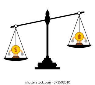 The vector of balance of money