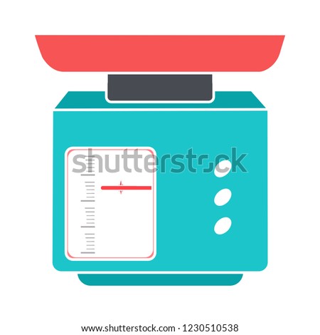 vector balance weight scale isolated sign - mass measure scale sign symbol . kilogram balance measurement illustration isolated