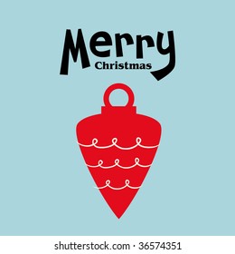 vector ball of christmas card