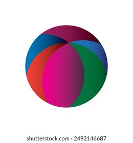 vector ball with colorful variations