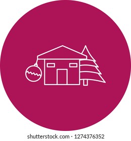 vector ball decoration icon 