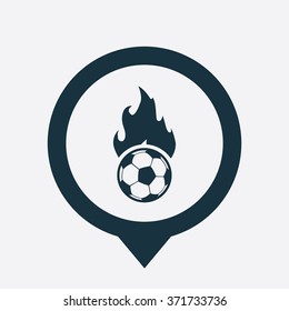 Vector ball fire Icon