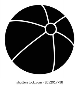 Diseño de iconos de glifo de bolas vectoras
