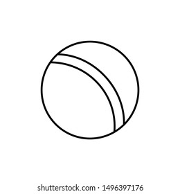 vector ball icon. cartoon ball 