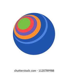 Vector ball illustration. round sphere. graphic element