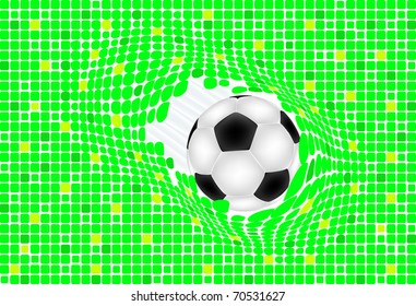 Vector ball over green
