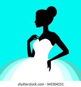 vector ballerina ballet illustration dancer dance beautiful dress girl silhouette