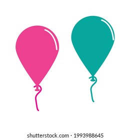 vector balloon clipart or vector illustration or clipart 