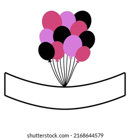 Vector balloon line text box