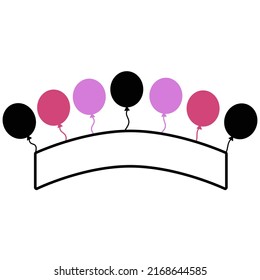 Vector balloon line text box