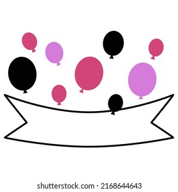 Vector balloon line text box