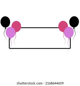 Vector balloon line text box