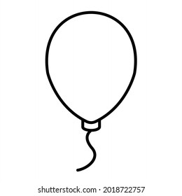 Vector Balloon Outline Icon Design
