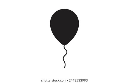 fondo blanco de la silueta del globo del vector