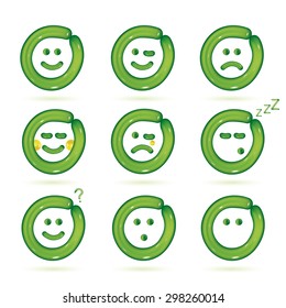 Vector Balloon Smiles Icons