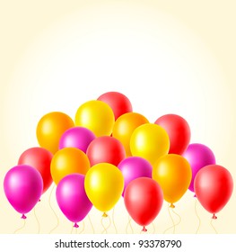 Vector balloons background for your design.