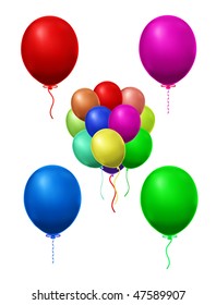 vector balloons for holiday