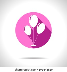 Vector balloons icon. Eps10