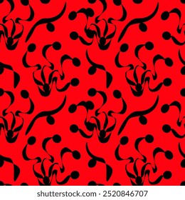 Vector - balloons illustration, seamless pattern in color.